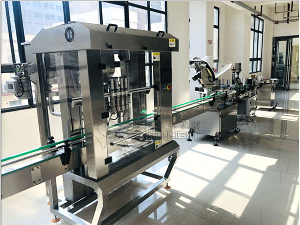 四頭芝麻醬灌裝旋蓋生產線